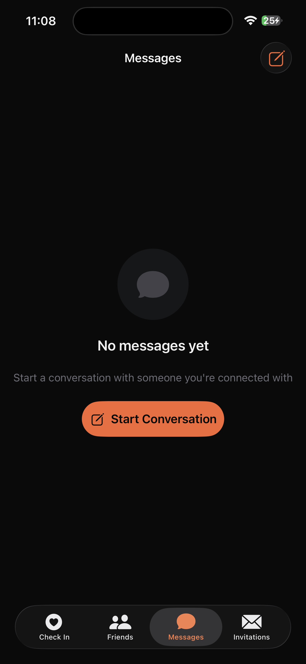 Settings and contact management interface