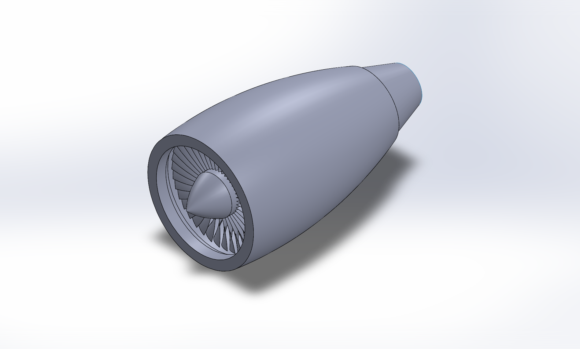 CF6-80C2 turbofan SolidWorks render